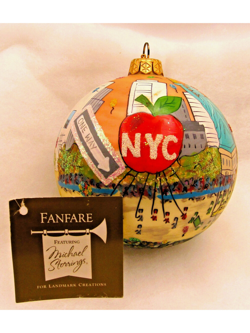 Michael Storrings for Landmark Creations Fanfare NYC Ornament with Tag and Box